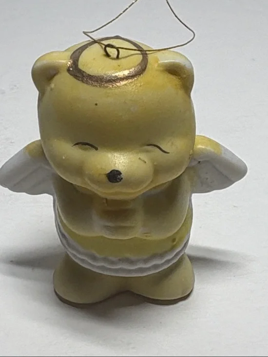 Set of 4 Teddy Bear Around The World Angel Ornaments - Picture 5 of 6